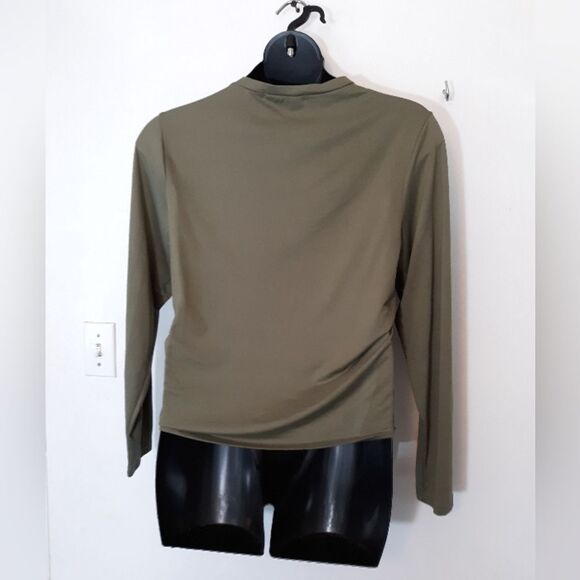 Roma Concept olive green drawstring side top - Picture 3 of 5